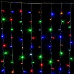 Новогодняя светодиодная гирлянда "Занавес" разноцветная