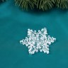 Ёлочные игрушки «Зимнее волшебство. Снежинка резная» пластик, прозрачный