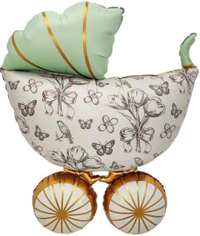 Фигура, Коляска Ретро, Сатин