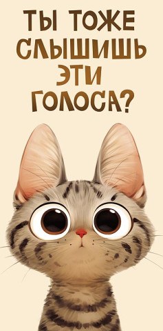 Конверт для денег Голоса, Полосатый котик