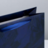 Пакет ламинированный вертикальный «Подарок», синий