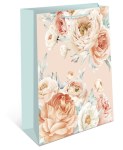 Пакет подарочный Пастельные цветы, пионы