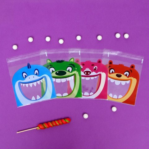 Пакет БОПП с липкой лентой, «Праздничное ассорти»