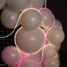 Светодиодная гирлянда, Дюралайт 120 Led/м, с адаптером, 6*12мм,12v, Теплый белый