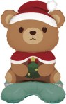 Фигура 3D на подставке, Новогодний мишка