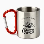 Кружка туристическая с карабином «Счастье в горах»