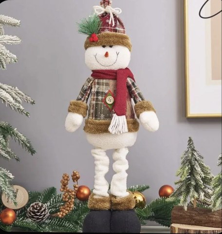 Новогодний Снеговик на телескопических ногах