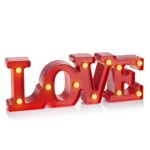 Световая фигура Love, цельная, Красный