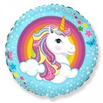 Круг Милый Единорог в облаках / RD Cute Unicorn
