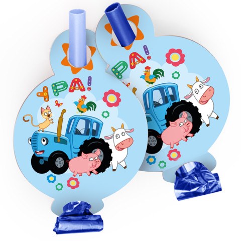 Карнавальные язычки гудки, Синий трактор, Веселое путешествие