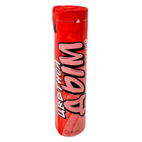 Цветной дым Красный 12 см, 30 сек