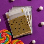 Пакет БОПП с липкой лентой, «Звездочки»