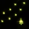 Светодиодная гирлянда Елочки, 10 Led, IP14, Зеленый/Теплый белый