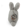 Брелок-мягкая игрушка с подвесом Кролик, серый