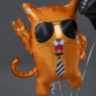 Фигура Крутой Кот с галстуком