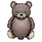 Шар с клапаном мини-фигура Мишка сатин молочный шоколад