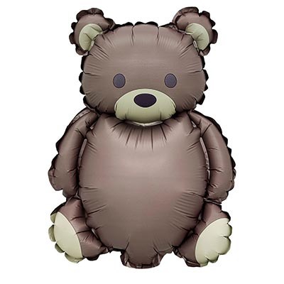 Шар с клапаном мини-фигура Мишка сатин молочный шоколад