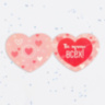 Валентинка открытка двойная "Детка - это любовь!" стрела