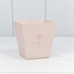 Коробка для цветов, Ваза, Тиснение Цветок, Персиковый