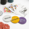 Покер, набор для игры (карты 2 колоды, фишки 200 шт.), с номиналом