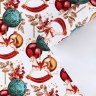 Бумага упаковочная глянцевая Новогодние игрушки #нг