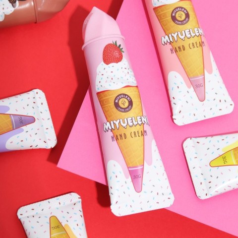 Крем для рук «Клубника с мороженым» увлажняющий