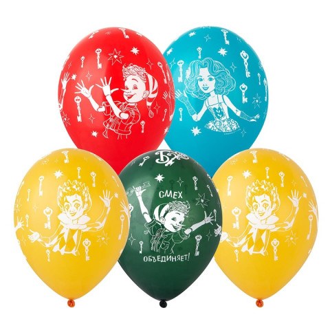 BB Шары Буратино в компании, шелкография пастель