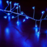 Светодиодная гирлянда "Роса" на зеленом проводе, хвойная лапа, Синий цвет 500 Led