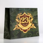 Пакет ламинированный горизонтальный «В день 23 февраля»