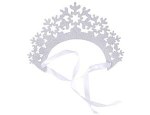 Кокошник Снежинки серебро блеск