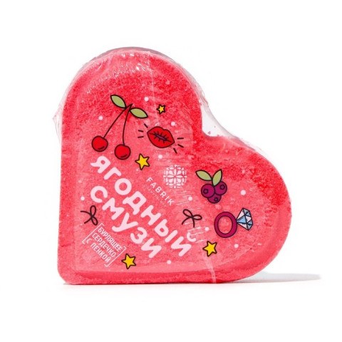 Бомбочка для ванн Fabrik Cosmetology «Ягодный смузи», 110 г