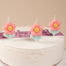 Свечи Цветок, Розовый