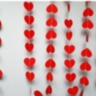 Гирлянда-подвеска 3D Сердца, Красный