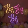 Световая фигура Собачка из шаров, Розовый