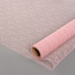 Фатин в рулоне Сердца, Розовый