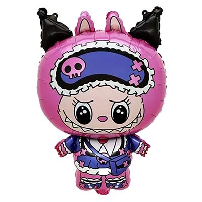 Фигура Монстрик зубастый плюшевый фуксия