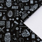 Бумага упаковочная, крафтовая, "BOSS"