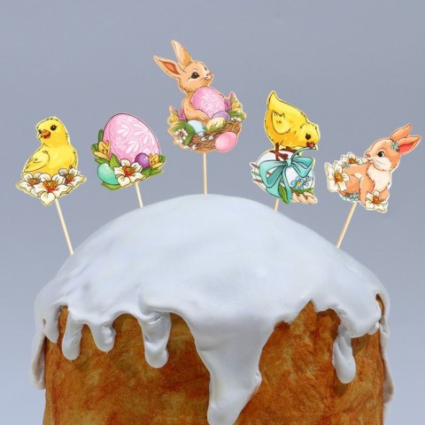 Набор для украшения кулича «Счастья в доме» на пасху