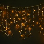 Новогодняя светодиодная гирлянда "Бахрома", теплый цвет
