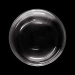 Мини-сфера Deco buble (черная упаковка), Прозрачный, Кристалл Бабл не растянутый "блинчик"