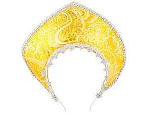 Кокошник-Ободок Узоры золотой