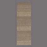 Наклейки Стразы Кристаллы, самоклеящиеся, Золото