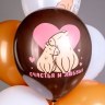 BK Шар Пастель СДР! Капибара! 5 дизайнов шелк рис. 1ст. 2цв.
