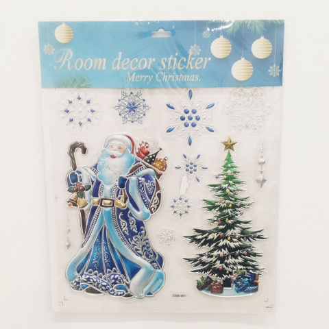 Наклейка Новогодняя "Зимняя сказка"  объемная ассорти