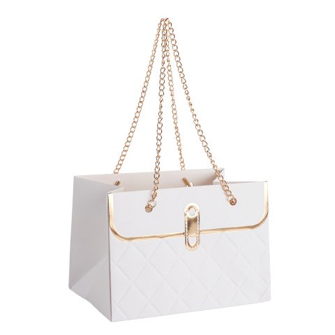 Пакет для цветов, Дамская сумочка, Белый