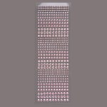 Наклейки Стразы Кристаллы, самоклеящиеся, Розовый