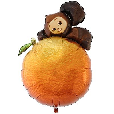 Фигура Чебурашка на апельсине