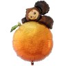 Фигура Чебурашка на апельсине