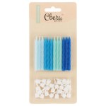 Свечи Голубой микс