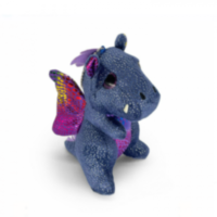Брелок-мягкая игрушка динозавр «Дракон», синий
